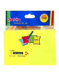 100 Sticks Notes Jaune Fluo - Jinxin