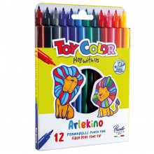 12 Feutres TOYCOLOR Arlekino Fibre