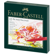 12 Marqueurs à Dessin FABER CASTELL Pitt Artist Pen Brush