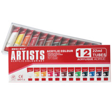 12 Tubes Peinture Acrylique - ARTISTS