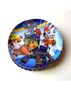 20 Assiettes Plates Pour Anniversaire Pm Thème, Paw Patrol
