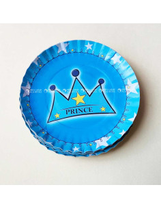 20 Assiettes Plates Pour Anniversaire Pm Thème, Prince