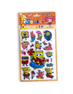 20 Stickers 3D SpongeBob Amusement