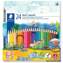 24 Crayons Aquarellables Et 1 Pinceau STAEDTLER