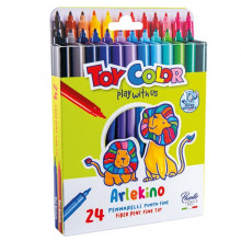 24 Feutres TOYCOLOR Arlekino Fibre