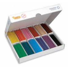 300 Crayons Plastiques Hexagonal JOVI School