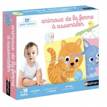 4 animaux de la ferme à assembler