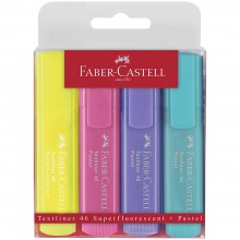 4 Surligneurs TextLiner 46 Pastel - FABER-CASTELL