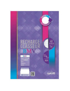 40 Feuilles Recharge Classeur A4, 80gr BMV - Yamama