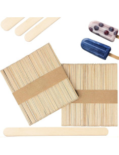 50 Bâtonnets en Bois Naturel, PM