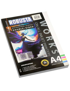 50 Papiers Photo Double Face 140gr - Robusta