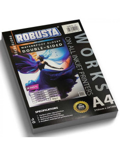 50 Papiers Photo Double Face 300gr - Robusta