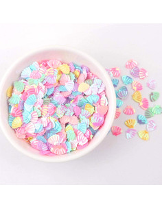 6 Blisters de Confettis Forme Coquillages