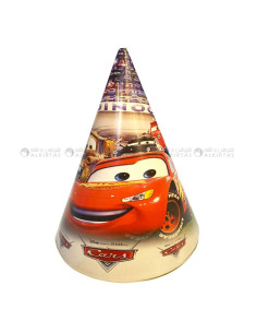 6 Chapeaux en Carton Thème, Cars