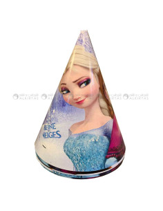 6 Chapeaux en Carton Thème, La Reine des Neiges