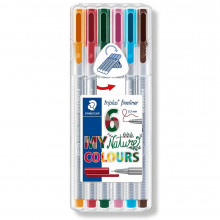 6 Feutres Fins Triplus de couleurs My Nature STAEDTLER