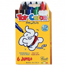 6 Feutres TOYCOLOR Maxi Jumbo