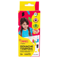 6 Pots de Gouache Tempera + Pinceau - Jovi