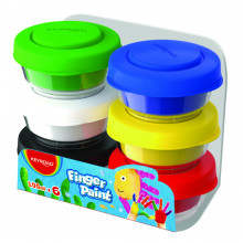 6 Pots de Peintures Au Doigt - Keyroad