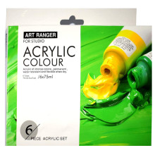 6 Tubes Acrylique Couleurs Primaire 75ml ART RANGERS
