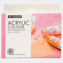 6 Tubes Acrylique Pastel 75ml ART RANGERS