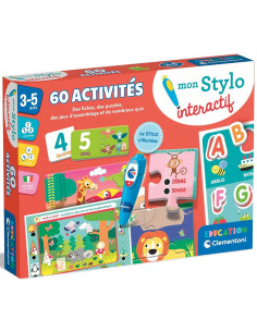 60 Activités Éducatives - Mon Stylo Interactif - Clementoni