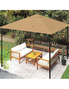 Abri Pliable Blanc 3×3 m Métal - Réf.TOP11668
