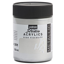 Acrylique Fine Studio 500 ml Argent 351 PEBEO