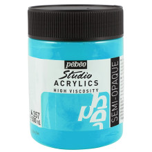 Acrylique Fine Studio 500 ml Bleu-Vert Iridescent 357 PEBEO