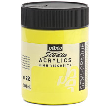 Acrylique Fine Studio 500 Ml Jaune Cadmium Citron 22 PEBEO