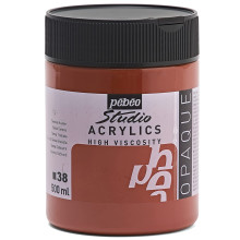 Acrylique Fine Studio 500 ml Marron Sienne Brûlée 38 PEBEO