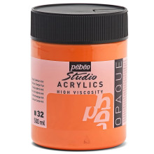Acrylique Fine Studio 500 ml Orange Cadmium Imitation 32 PEBEO