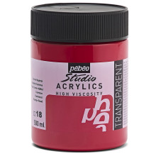 Acrylique Fine Studio 500 Ml Rouge Carmin Naphtol 18 PEBEO