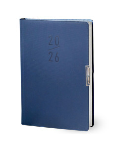 Agenda 2026 Journalier 1 Jour par Page, Marron et Bleu Marine