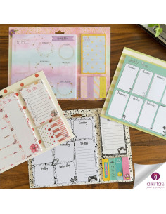 Agenda Hebdomadaire Avec Bloc Notes et Stick Notes