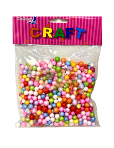 Billes de Polystyrène Multicouleurs Craft