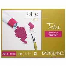 Bloc 10 Oil Grain Toile 36x48cm Tela Fabriano