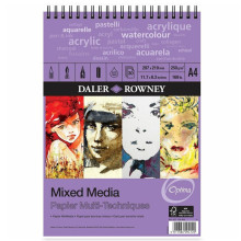 Bloc Croquis Mixed Media DALER ROWNEY A4 30 Feuilles