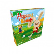 BLUE ORANGE HAPPY BUNNY