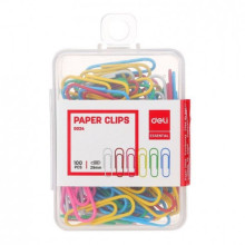 Boîte 100 Trombones Couleur 29Mm Deli - Réf. E0024