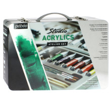 Boîte En Métal Pour Acryliques Fine Studio - Pébéo