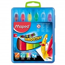 Boite 6 Crayons Gel Color'Peps Smoothy - Maped