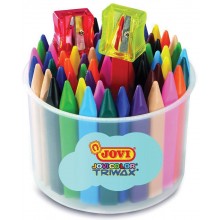 Boite 72 Craies à la Cire JOVI Color Triwax