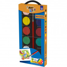 Boite Aquarelle de 12 Couleurs BIC Kids Watercolors