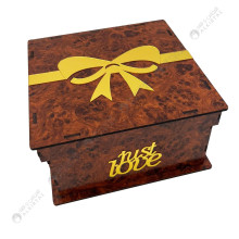 Boite Cadeau Carré en Bois, MM