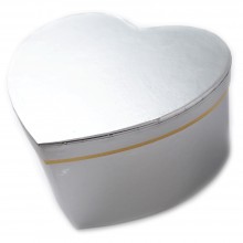 Boite Cadeau Coeur Argenté MM - Réf. 058168