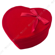 Boite Cadeau Coeur en Velours Avec Ruban, PM