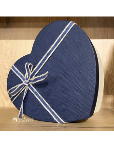 Boite Cadeau Coeur MM, Bleu