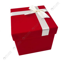 Boite Cadeau Cubique en Velours, 15x15 cm