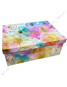 Boite Cadeau Imprimé Rectangulaire, 30x22 cm